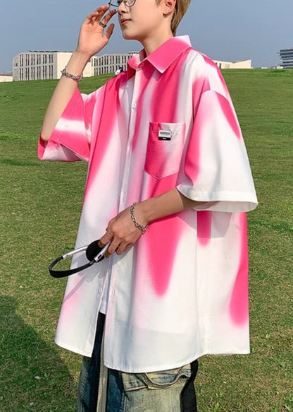 Tie Cotton Green Men Pockets Blackish Dye Shirts Stylish Half