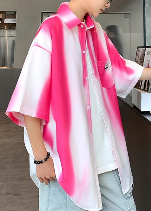 Tie Cotton Green Men Pockets Blackish Dye Shirts Stylish Half