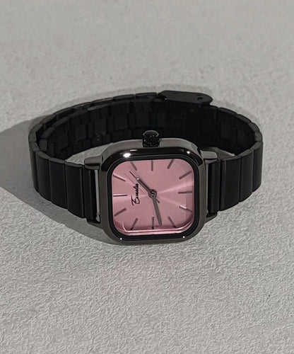 Stylish Blue Square Stainless Watches Steel Waterproof