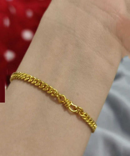 Charm Sterling Stylish Gold Silver Bracelet Overgild