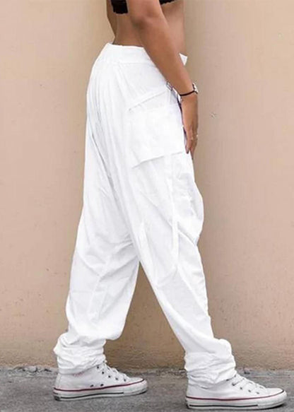 Original Pants Stylish Plaid Cotton Design Harem Navy Summer Mens