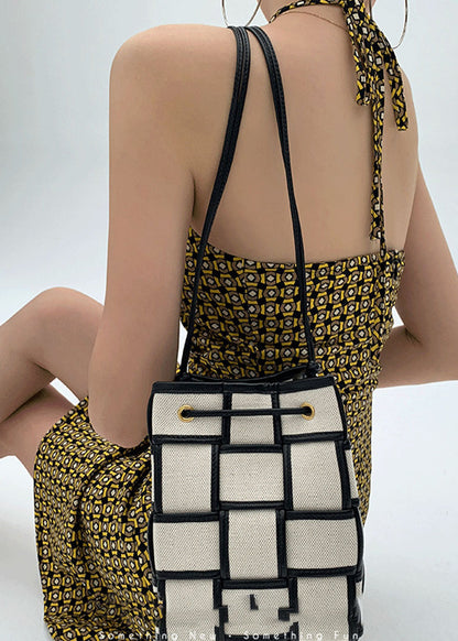 Backless Halter Vacation Print Style Geometric Dress Summer