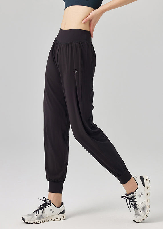 Pants High Unique Yoga Beam Waist Black