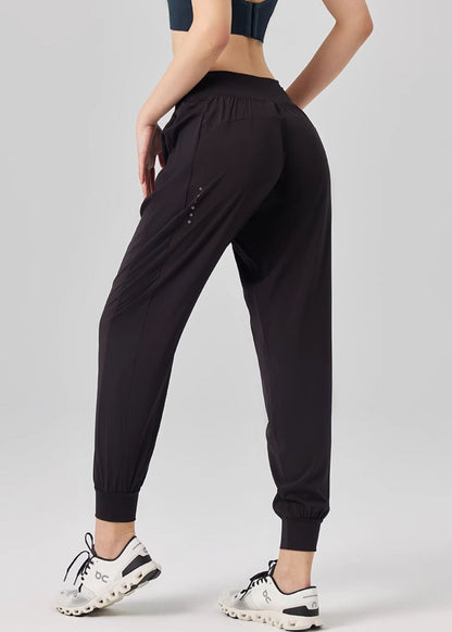 Pants High Unique Yoga Beam Waist Black