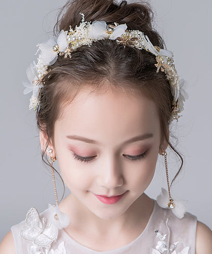 Épingle à cheveux unique en alliage doré avec perles en tulle et libellule pour enfants IU048