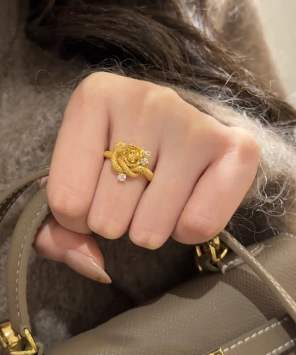 Rings Gold Rose Silver Unique And Snake Sterling Overgild Zircon