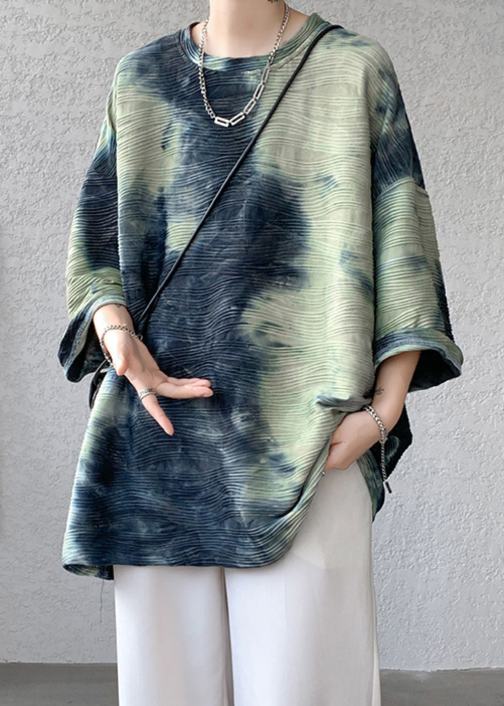 Tie Silk Neck O Shirts Green Unique Ice T Bracelet Dye Mens