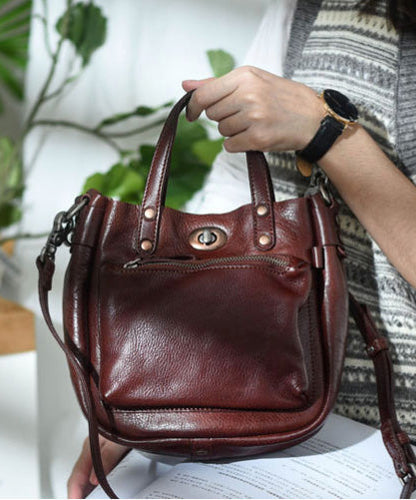 Unique Bag Durable Orange CrossBody Leather Solid Micro