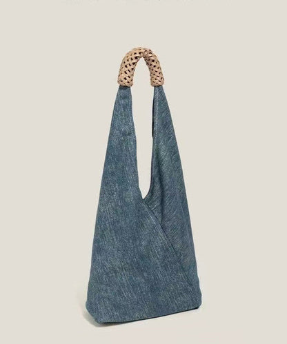 Shoulder Asymmetrical Blue Bags Denim Design Vintage