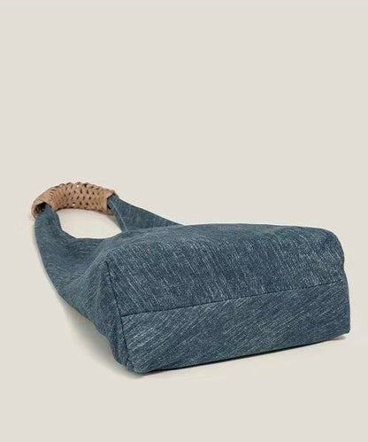 Shoulder Asymmetrical Blue Bags Denim Design Vintage