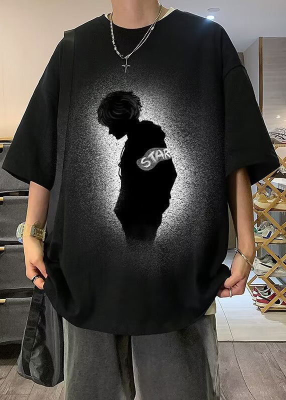 Coffee Original Design Print T Vintage Cotton Men Half Shirt