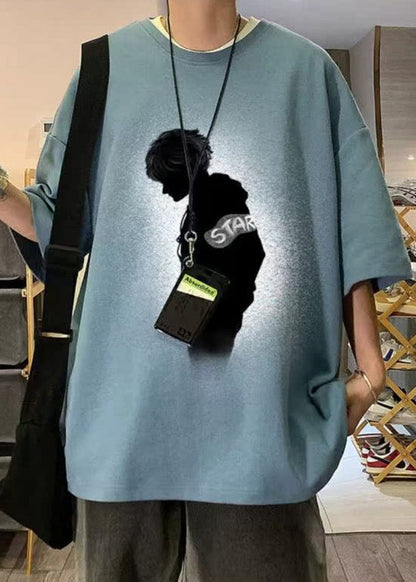 Coffee Original Design Print T Vintage Cotton Men Half Shirt