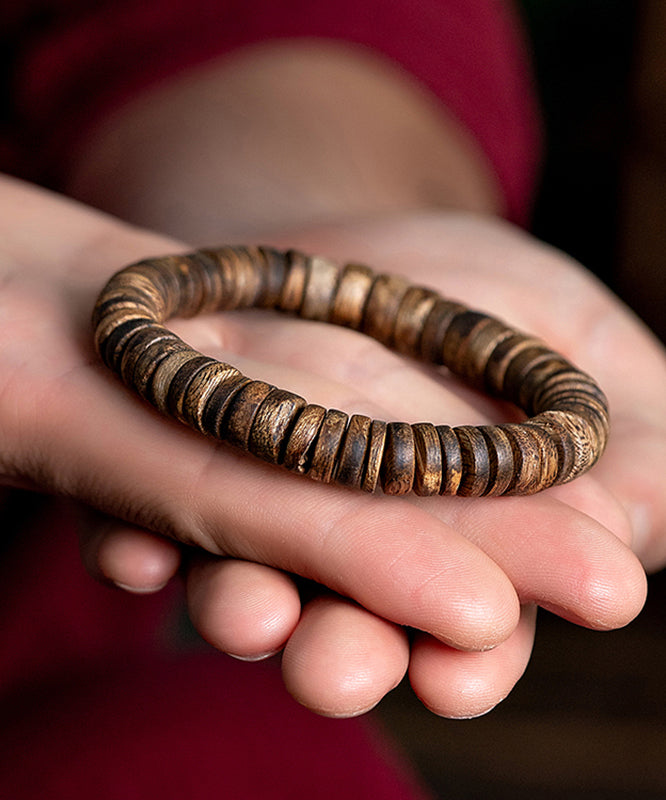 Vintage Handmade Brown Beading Bracelet QI062