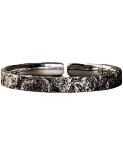 Sterling A Massive Vintage Cuff Rock Men Silver