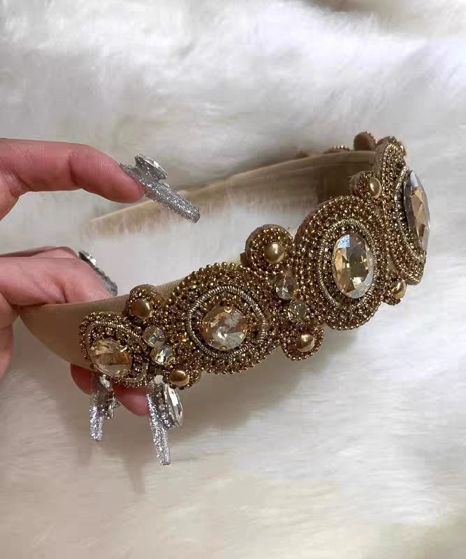 Cloth Vogue Hairpin Alloy Zircon Coffee