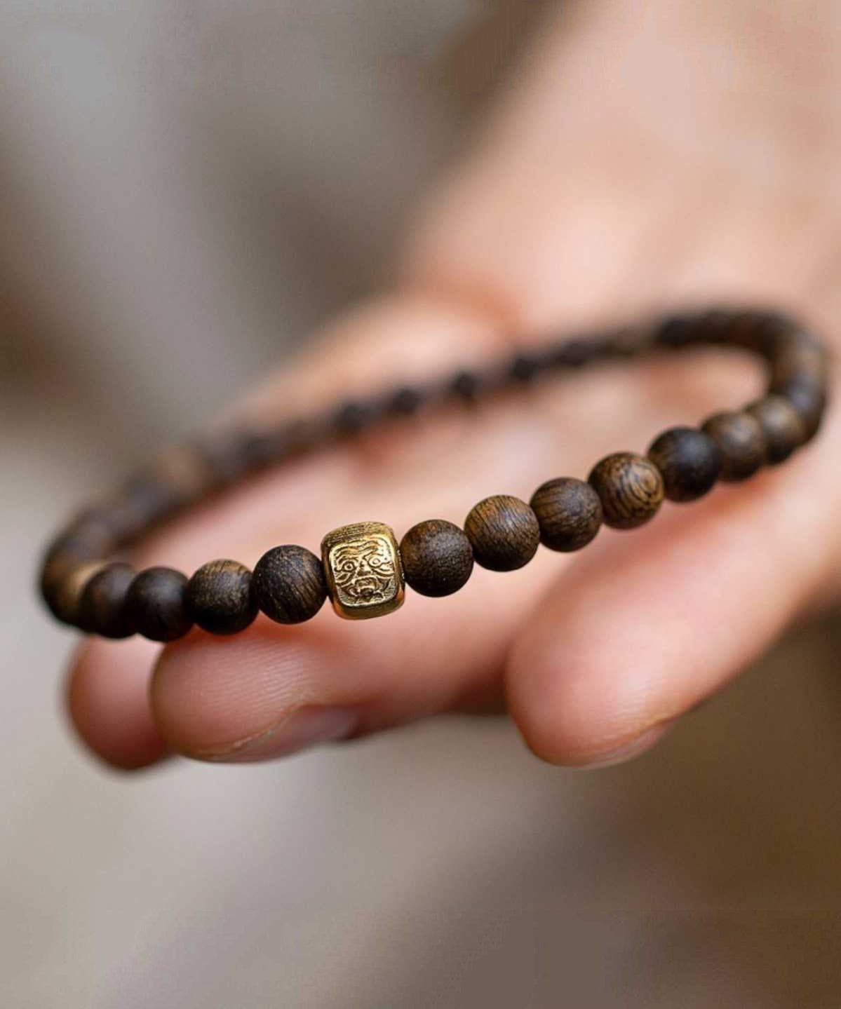 Beads Brown Bracelet Silver Sterling Overgild Women