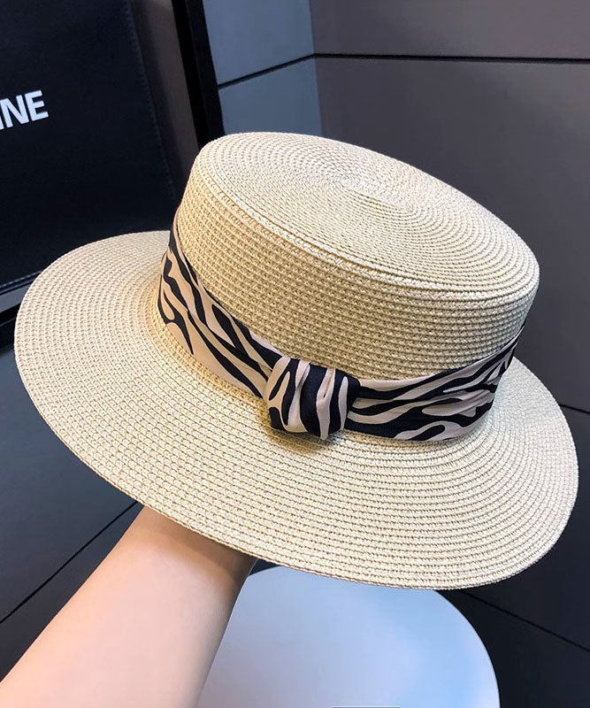 Straw Khaki Woven Versatile Cloche Women Hat
