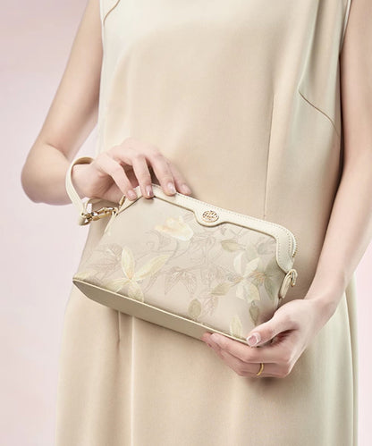 CrossBody Women Silk Print Green Bag Vintage