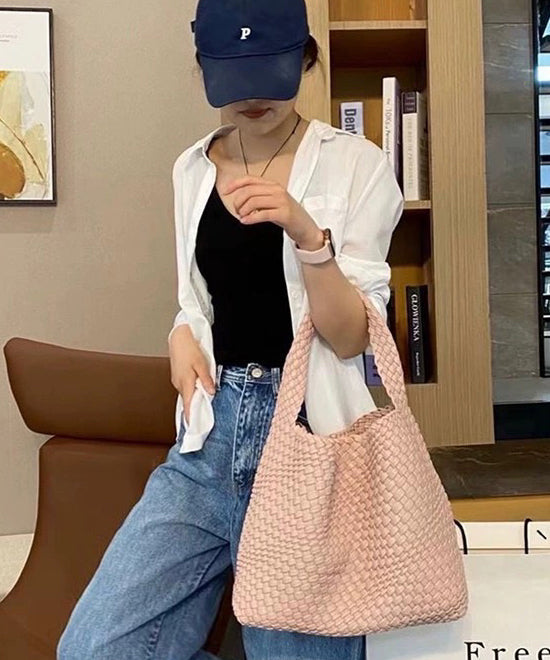 Faux Shoulder White Bag Capacity Leather Women Large