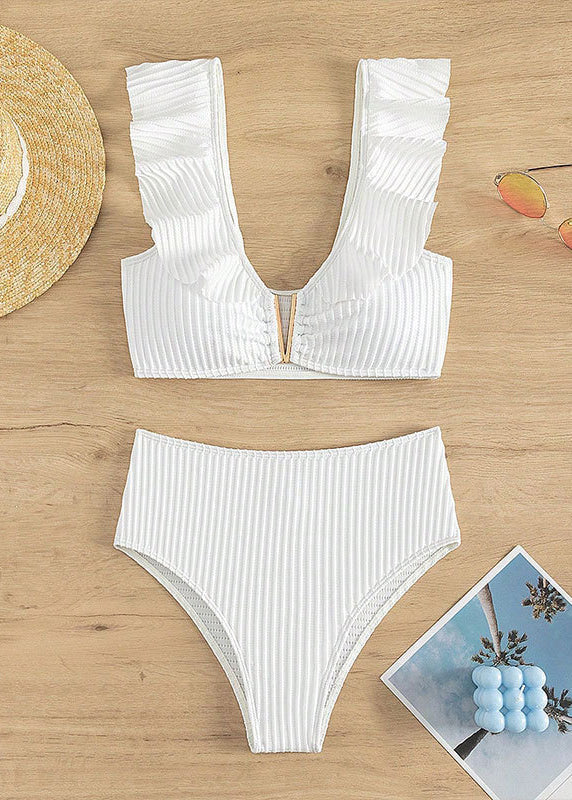 Women White Patchwork Swimwear Lingerie Sets VC042