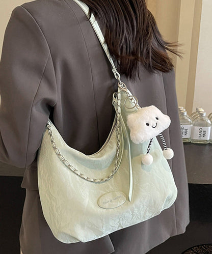 Women Shoulder Solid Leather Bags Calf White Durable