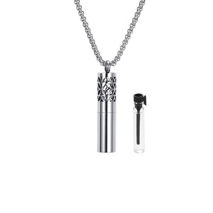 Aromatherapy Essential Oil Pendant Stainless Steel Necklace