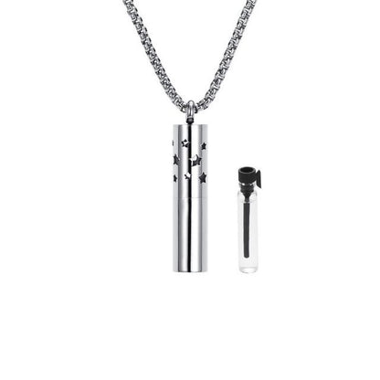 Aromatherapy Essential Oil Pendant Stainless Steel Necklace