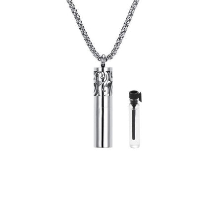 Aromatherapy Essential Oil Pendant Stainless Steel Necklace