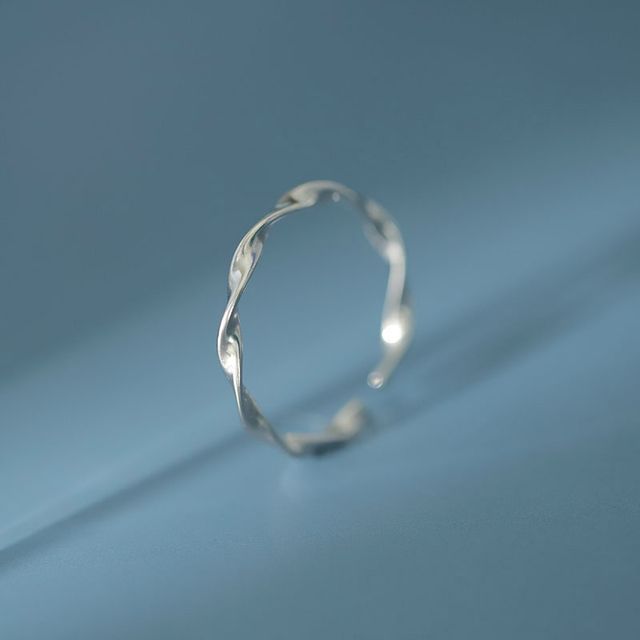 Ring Sterling Twisted Silver