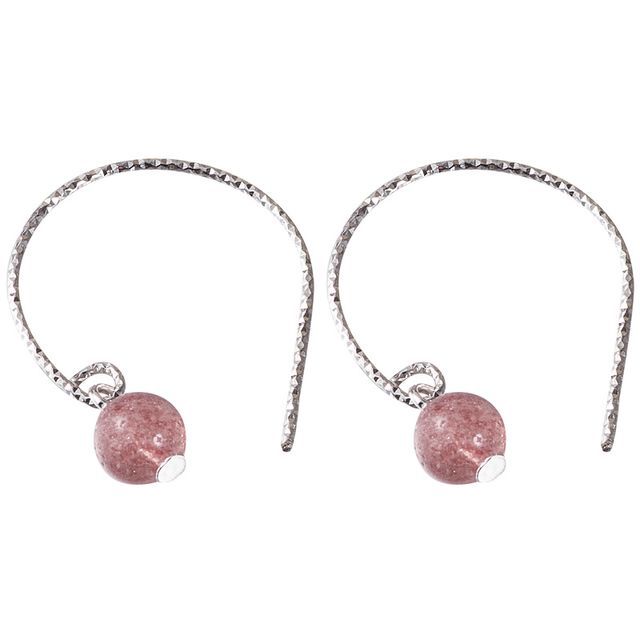 Faux Sterling Earring Crystal Silver Dangle