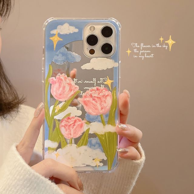 Flower Phone Mirrored Case
