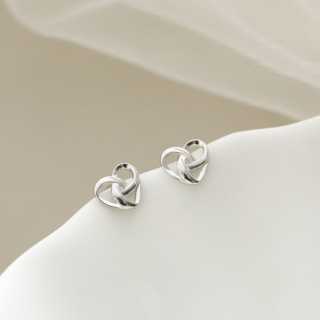 Heart Stud Sterling Silver Earring