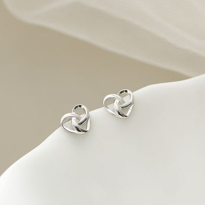 Heart Stud Sterling Silver Earring
