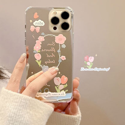 Flower Phone Case Mirrored