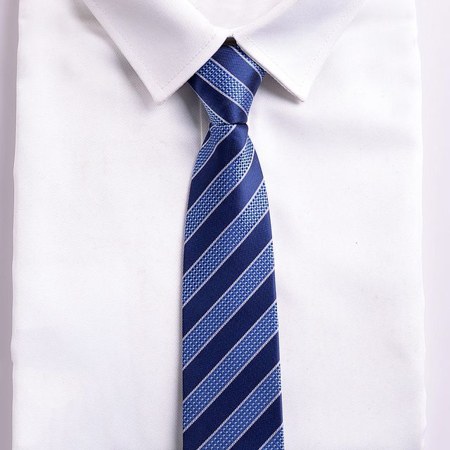 Striped No Tie Neck Tie