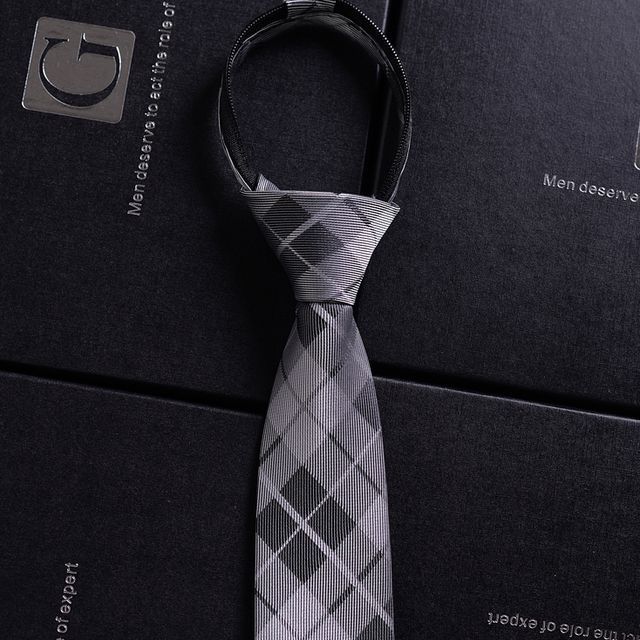 Striped No Tie Neck Tie (various designs)