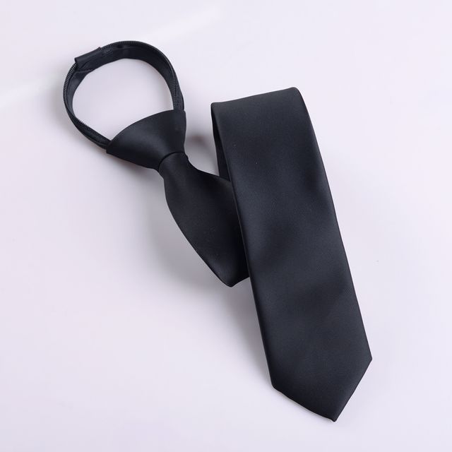Striped No Tie Neck Tie