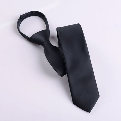 Striped No Tie Neck Tie