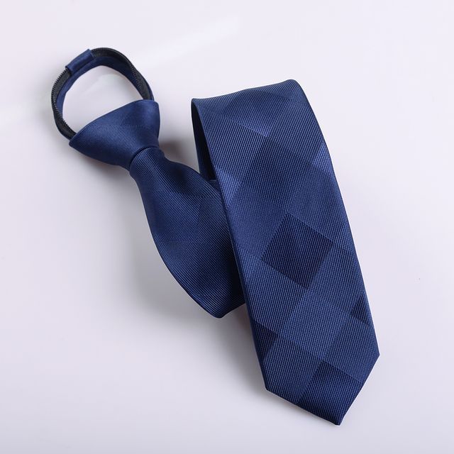 Striped No Tie Neck Tie