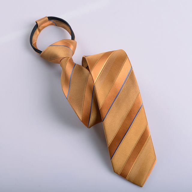 Striped No Tie Neck Tie