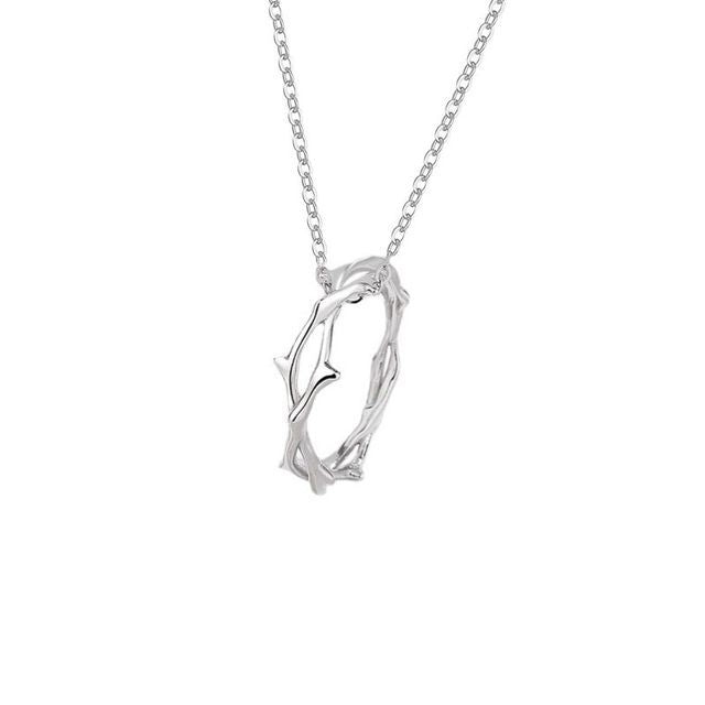 Thorn Pendant Couple Matching Sterling Silver Necklace  (various designs)