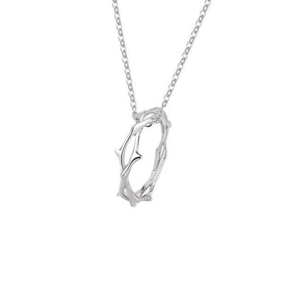 Thorn Pendant Couple Matching Sterling Silver Necklace  (various designs)