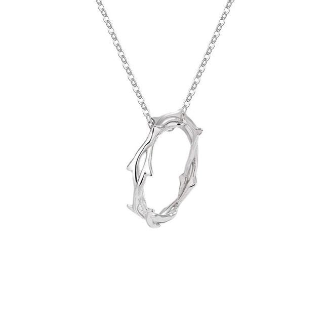 Thorn Pendant Couple Matching Sterling Silver Necklace  (various designs)