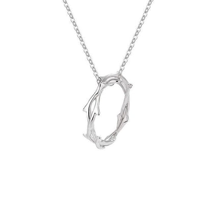 Thorn Pendant Couple Matching Sterling Silver Necklace  (various designs)