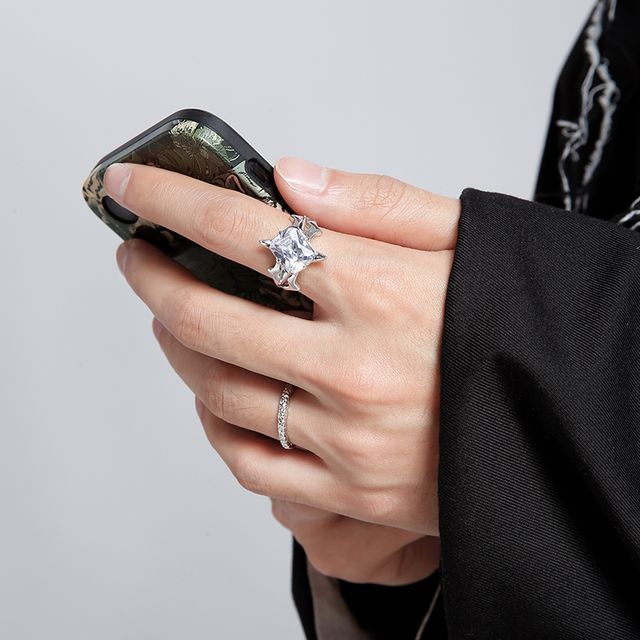 Rhinestone Open Ring / Set