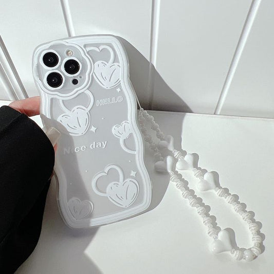 Transparent Phone Heart Case