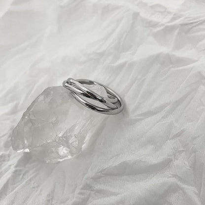 Layered Stainless Steel Ring