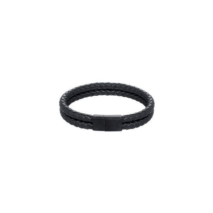 Woven Faux Leather Bracelet
