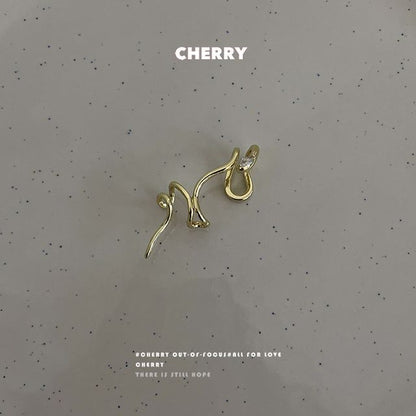 Alloy Cuff Snake Earring