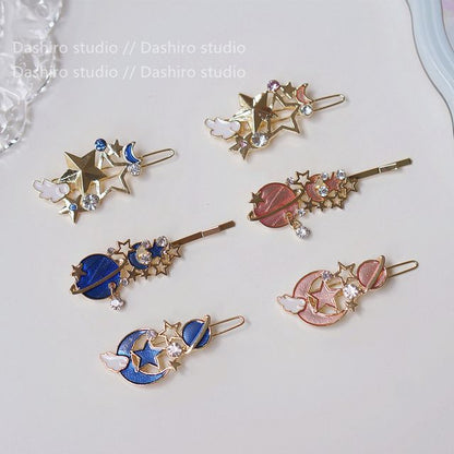 Planet Pin designs) Hair / (various Clip Set: